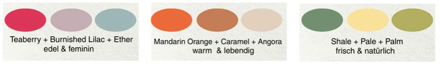 London - Dreier - Farbkombinationen